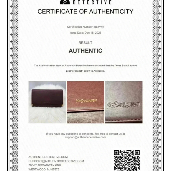 Saint Laurent Bordeaux  Wallet - Picture 2 of 16